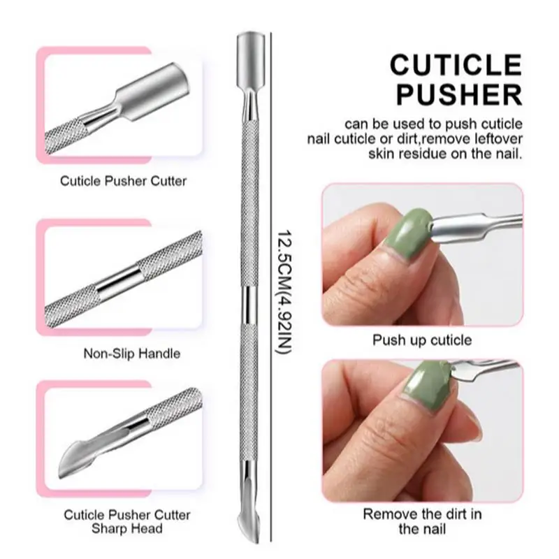 Nail Care Tool Kit 12Pieces Nail Care Kit 100/180 Manicure Tools Nail Tools Includes Nail Cuticle Nipper Triangular Cuticle