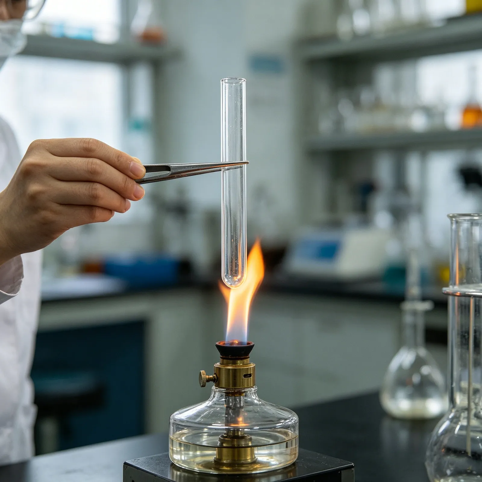 10Pcs Glass Test Tubes Clear Borosilicate 16x150mm Lab Experiment Tubes Scientific Sample Containers Chemical Resistance