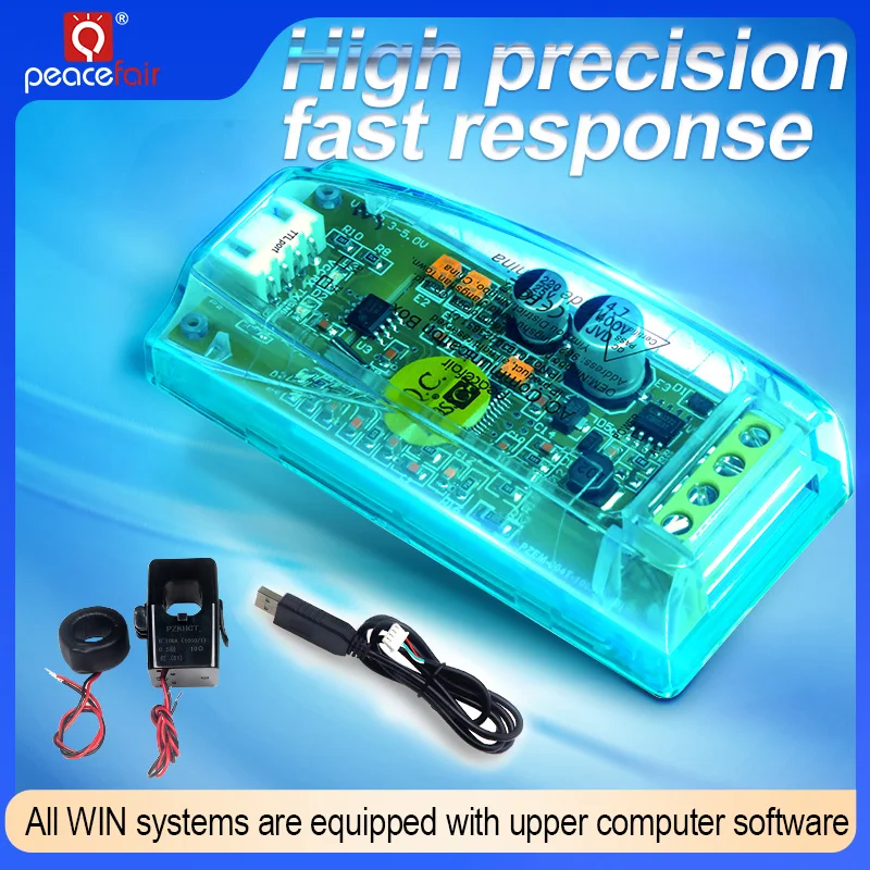New Version TTL Modbus-RTU AC Single Phase Voltage Current Watt Kwh Meter Electric Volt Amp Frequency Power Factor Tester 100A