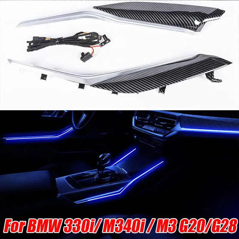 

Для BMW 330i/M340i/M3 G20/G28 центральная консоль окружающего освещения светодиодная отделка