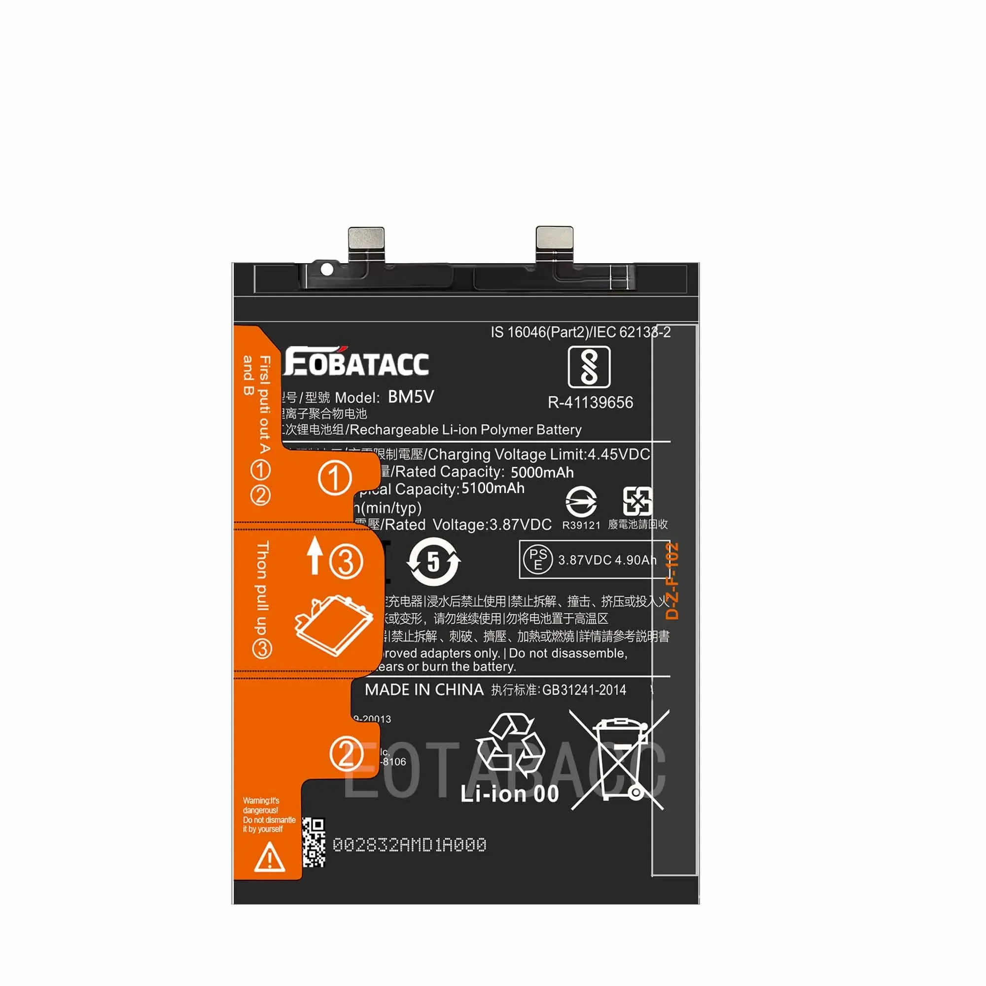 EOTABACC 100% New Original Battery BM5V For XIAOMI REDMI NOTE 13 Pro/Poco X6 5G/REDMI NOTE 13 PRO 5G Battery +Tools