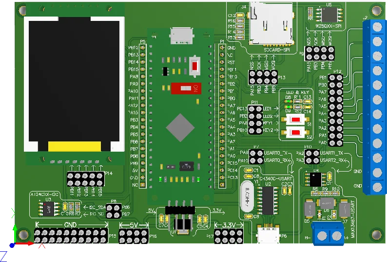 HC32L136J8TA Development Board STM32 Core L051 Evaluation Minimum System C8T6 Routine