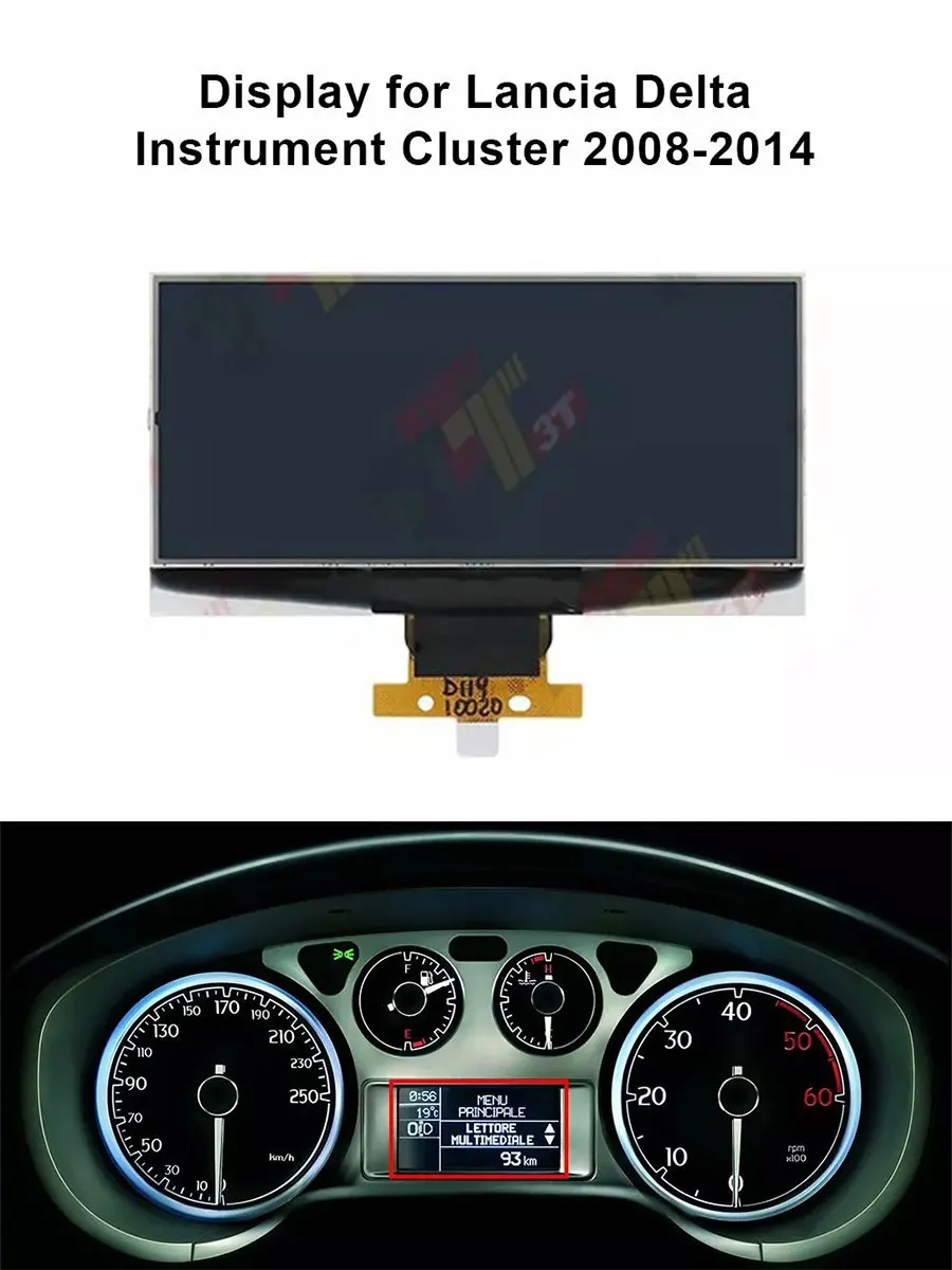 Armaturenbrett-LCD-Display für Abarth, Alfa Romeo, Citroën, Fiat, Lancia, Peugeot, RAM Armaturenbrett – Detail 3