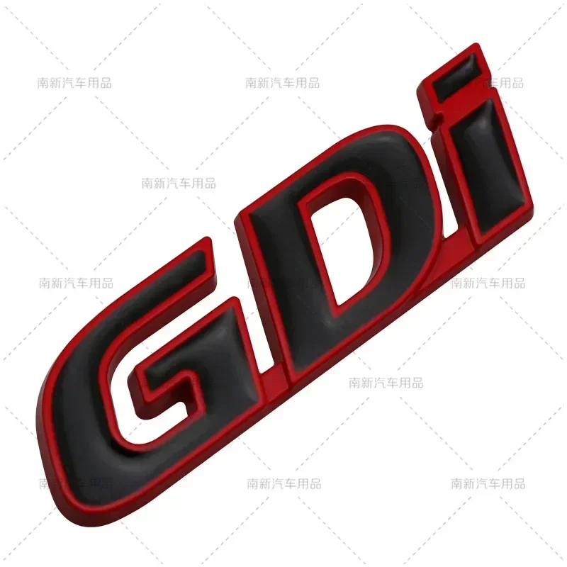 3D Metal T-GDI TGDI Letter Emblem Car Sticker Side Fender Rear Trunk Badge For Hyundai Santa Sonata Solaris Azera Creta I30 Ix25