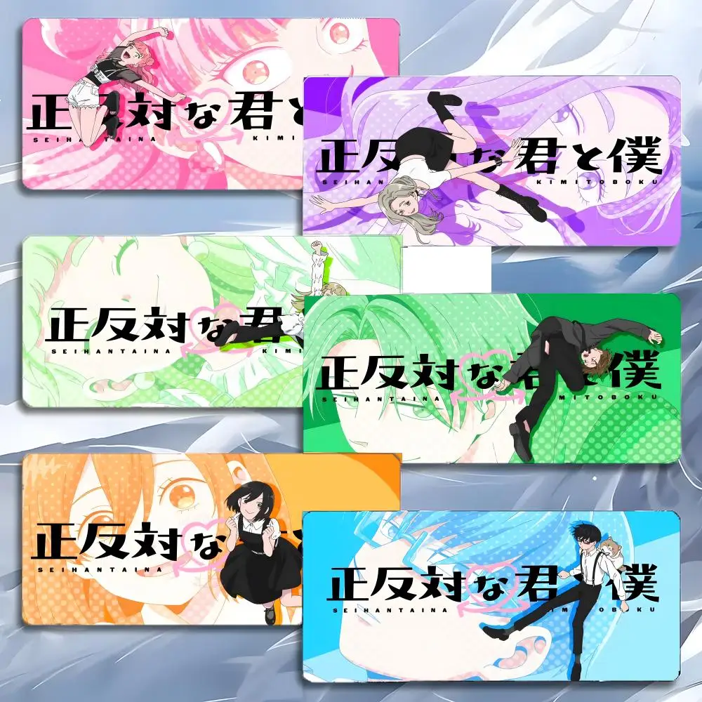 

Коврик для мыши с изображением персонажей аниме Y-You and I Are Polar Opposites, большой игровой коврик с утолщенной кромкой, утолщенный коврик для ПК, настольный коврик