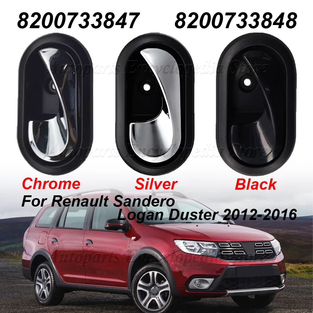 8200733847 Left Right Side Car Interior Inner Door Handle 8200733848 For Renault Sandero Logan Duster 2012-2016 Auto Accessories