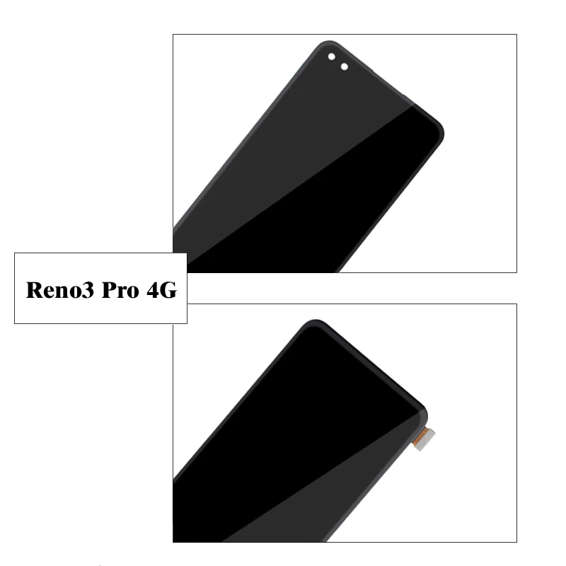 Untuk OPPO Reno3 Pro 4G Layar LCD Layar Sentuh Rakitan Digitizer untuk Reno3 Pro 4G CPH2035 CPH2036 Tampilan LCD