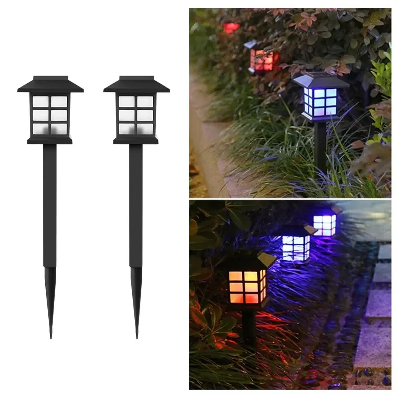 2-pack Solar Pathway Light Outdoor Solar Lamp Waterdichte landschapsverlichting voor tuin Yard Patio Walkway Oprit Camping Decor