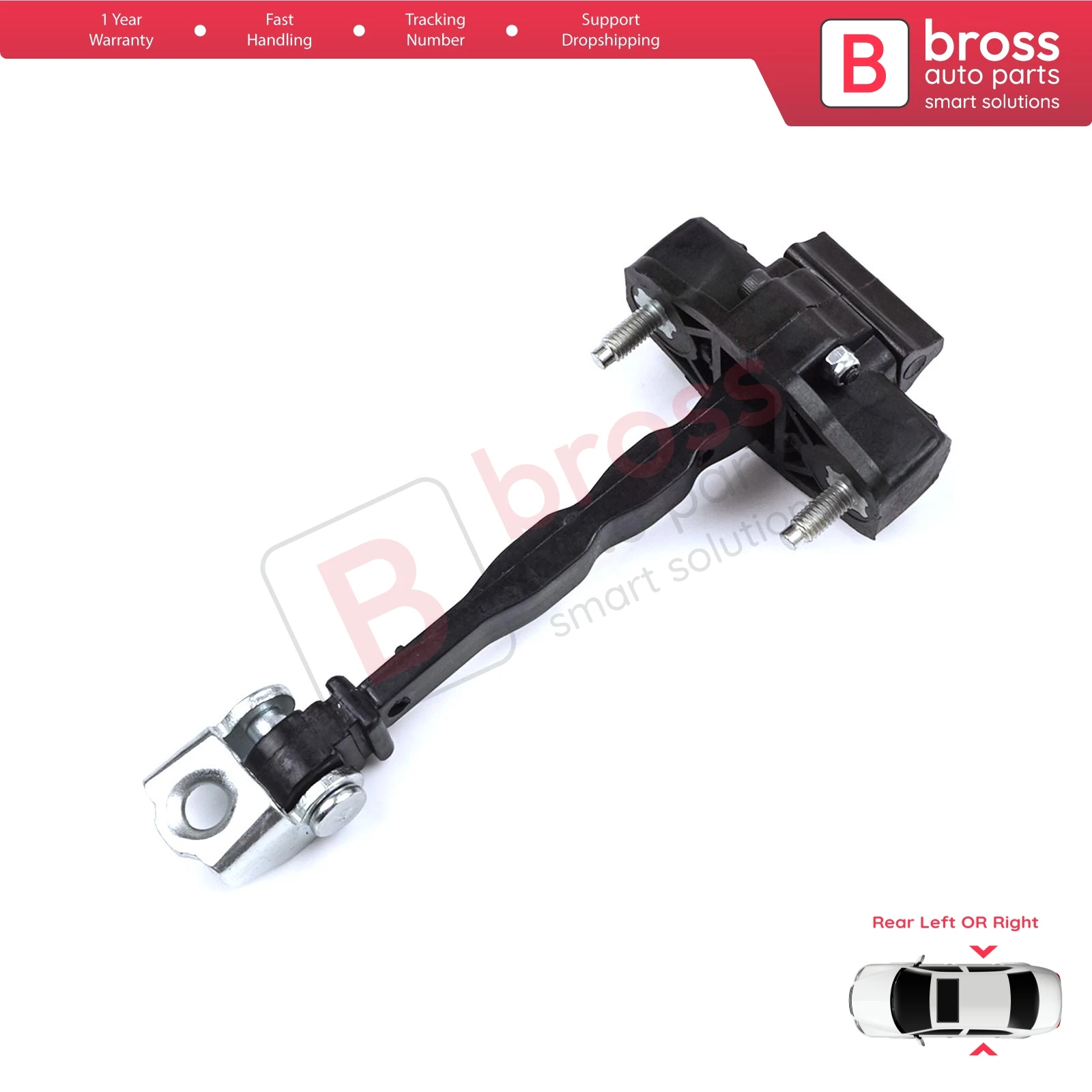 

BDP1327 Rear Door Hinge Stop Check Strap Limiter for Peugeot 308 MK3 408 Crossover DS4 Opel Astra L 2021-On 5-Door 9830834180