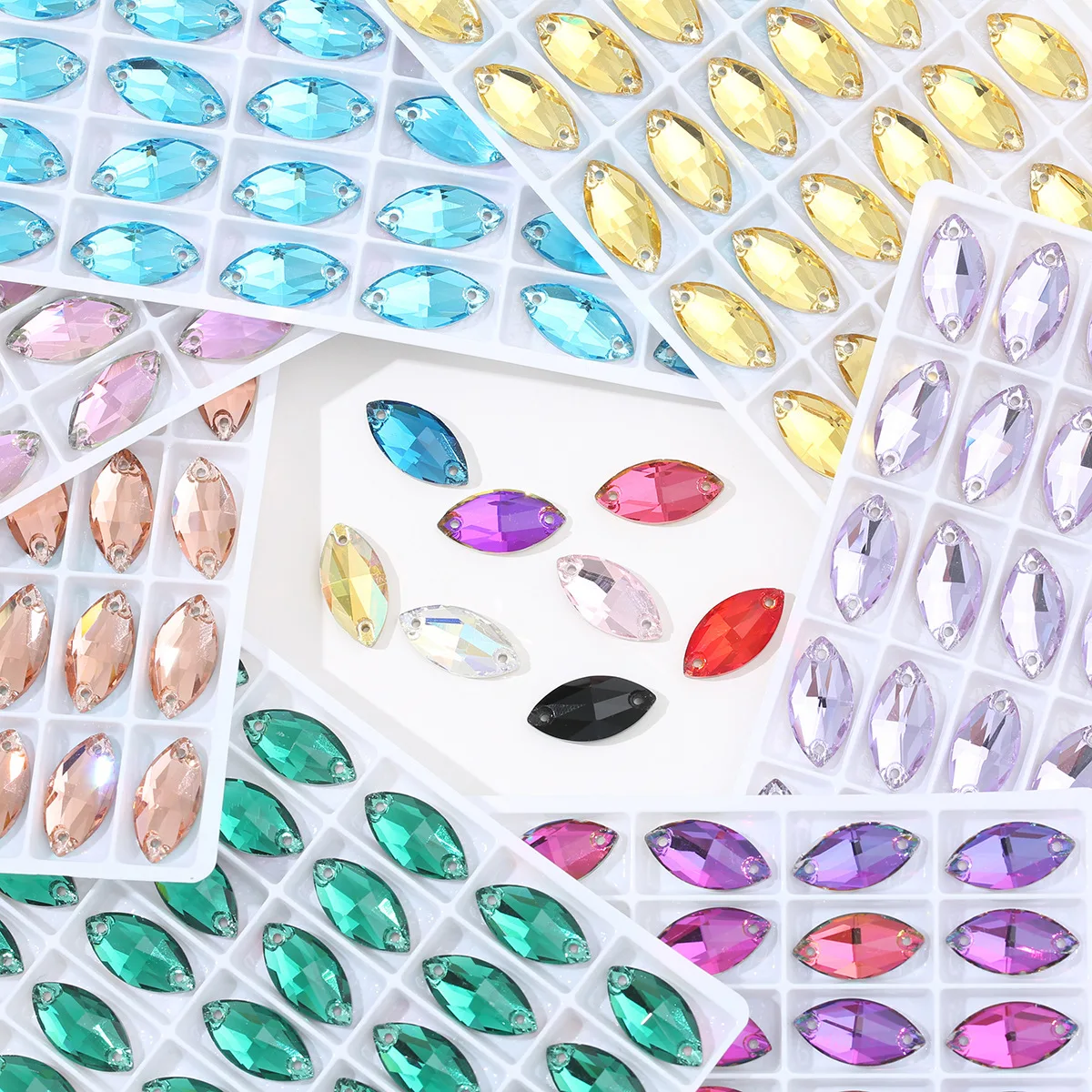 

Высочайшее качество Navette, несколько цветов, стекло K9, пришить стразы, кристаллы с плоской задней частью, шитье, стразы, камни, одежда, свадебное платье