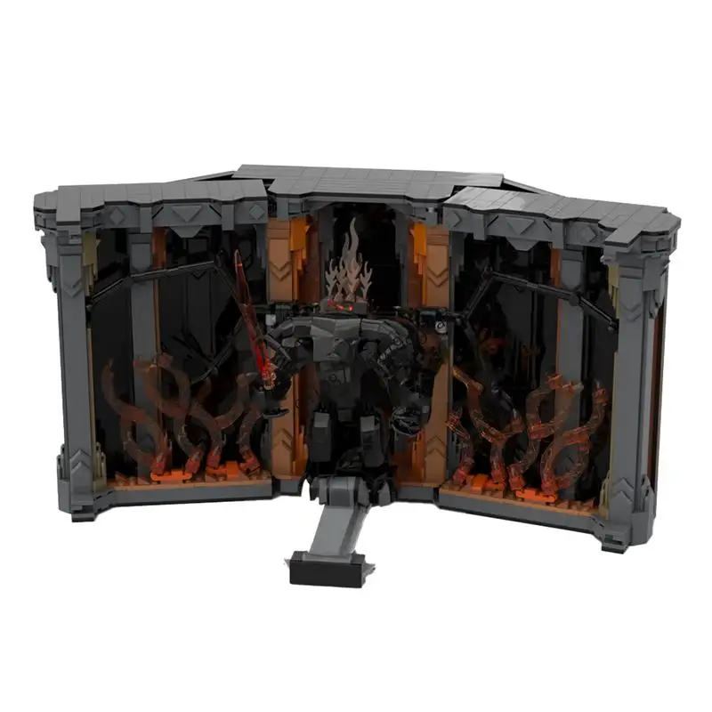 NEW 2788PCS Lording of Ringsed Movie MOC Balrog Book Nook Model DIY creative ideas Toy Assembly Puzzle birthdayGift MOC-10367
