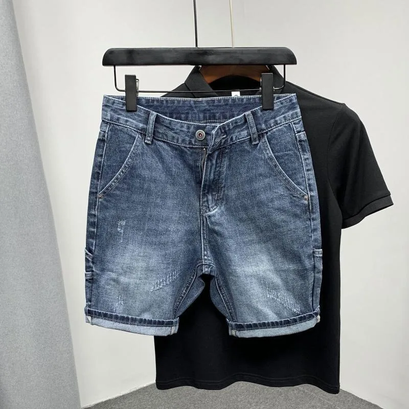 

Men's Casual Tooling Denim Shorts Summer Versatile Casual Shorts Men's