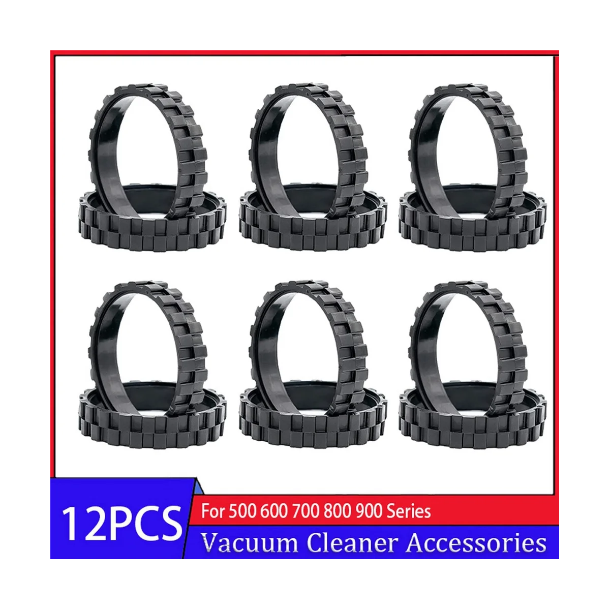 ยางล้อยางสำหรับ iRobot Roomba I7 I7บวก E5 E6 E7 500 600 700 800 900ชุด S9 S9 + ชิ้นส่วนเครื่องดูดฝุ่น12ชิ้น