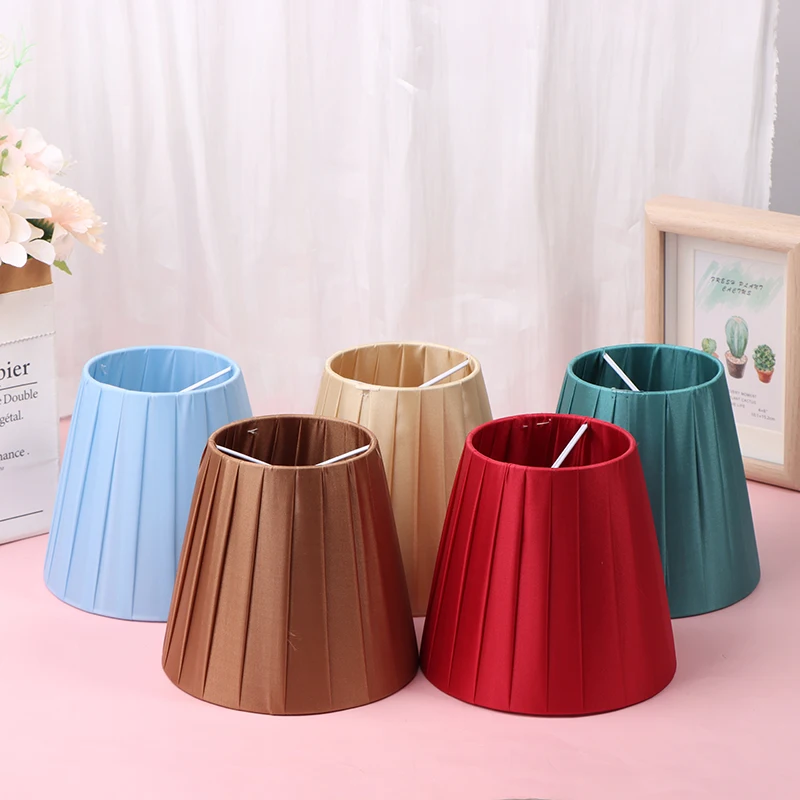 Creative Cloth Pleated Lampshade For Candelabra Bulbs Chandelier Lamp Shade Wall Lamp Cover Bedroom Living Room Decoration