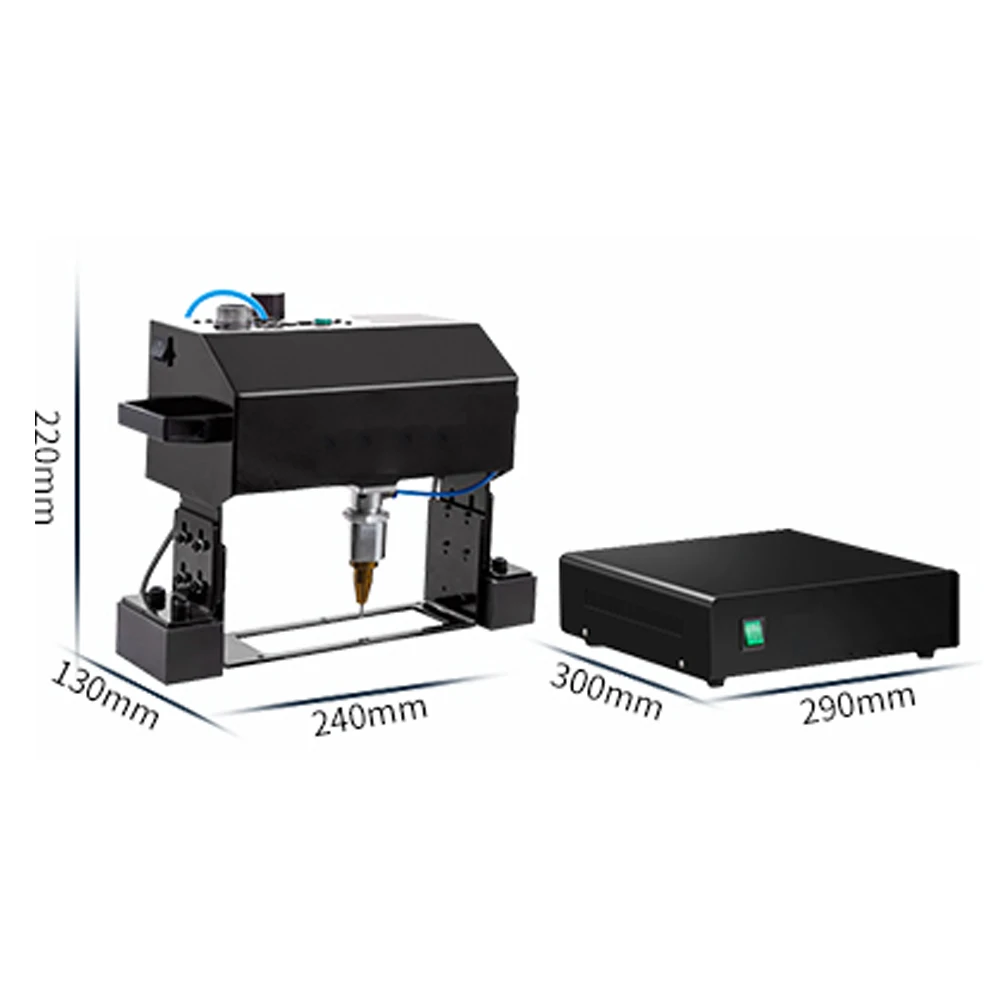 Macchina per marcatura pneumatica per incisione portatile 100x20 170x110 140x40mm Touch Screen per telaio telaio numero cilindro targhetta