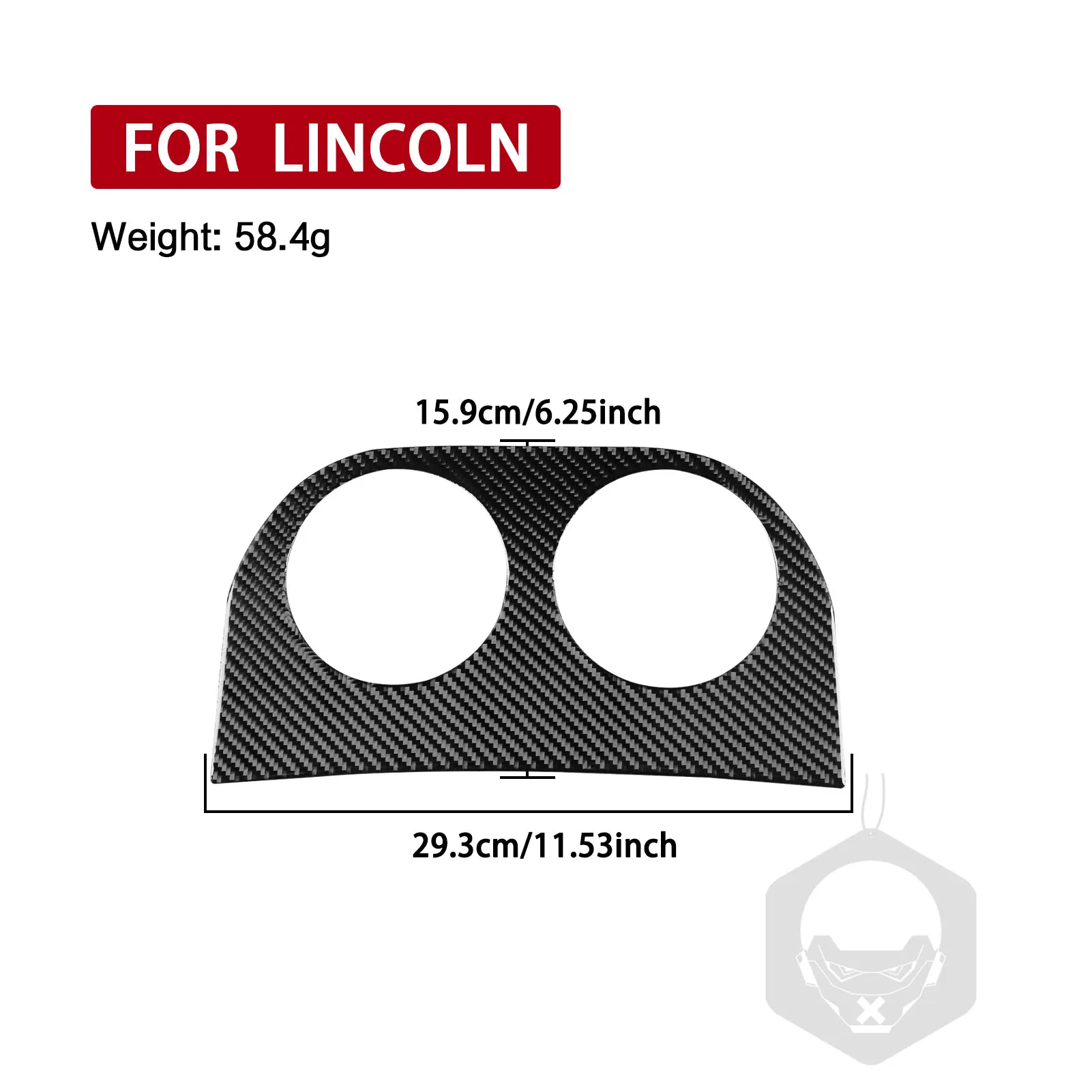 

Car Interior Accessories Carbon Fiber Rear Console Cup Holder Panel Cover Trim Modified Sticker For Lincoln Navigator 2007—2014