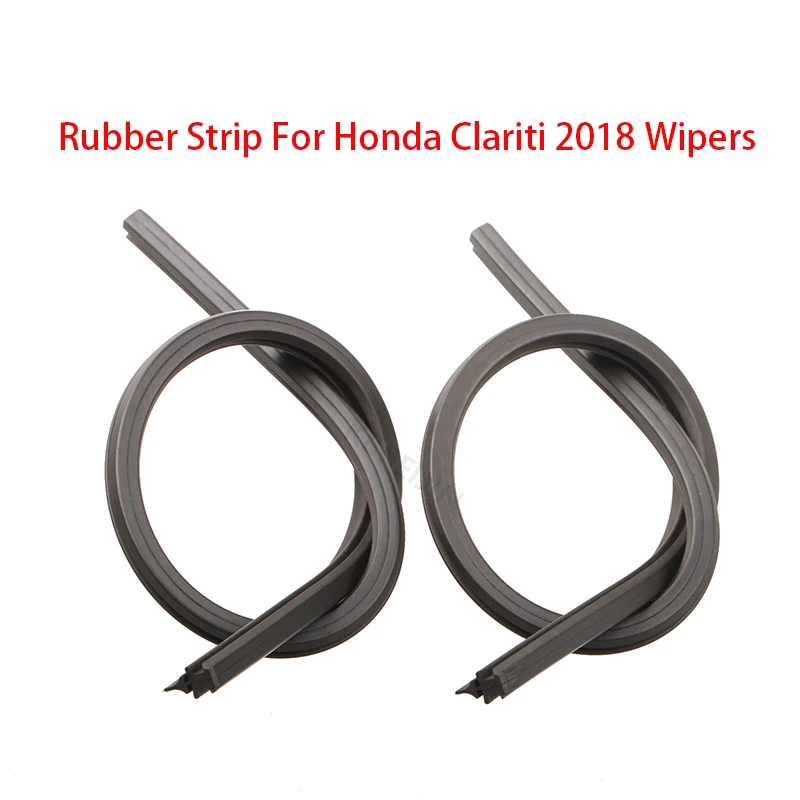 Car Wiper Rubber Strip para Honda Clariti, Limpa pára-brisas dianteiro, Acessórios de Recarga, 2018, 1 Conjunto