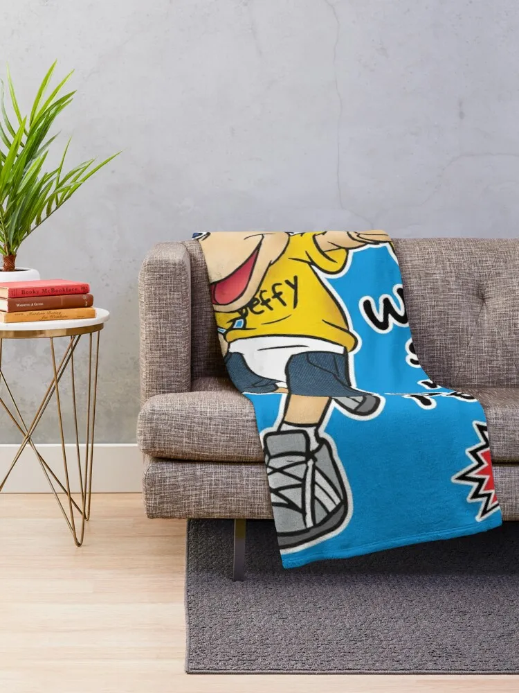 Jeffy Wanna See My Pencil? - Funny SML Character Throw Blanket throw rug