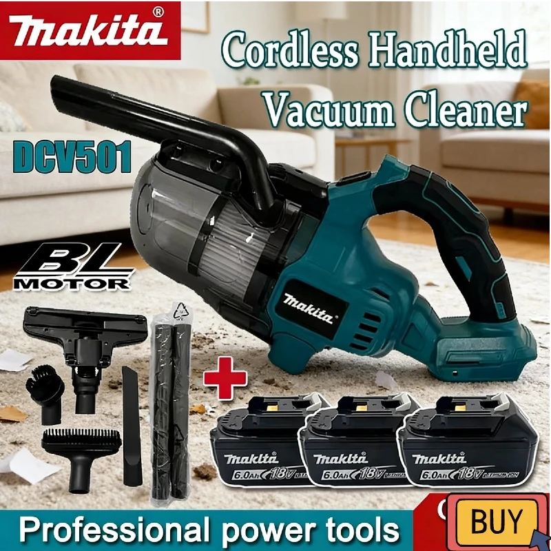 

Беспроводной электрический пылесос Makita с LED-подсветкой, портативный, для дома и промышленности, для строительных работ, совместим с аккумуляторами 18/20В