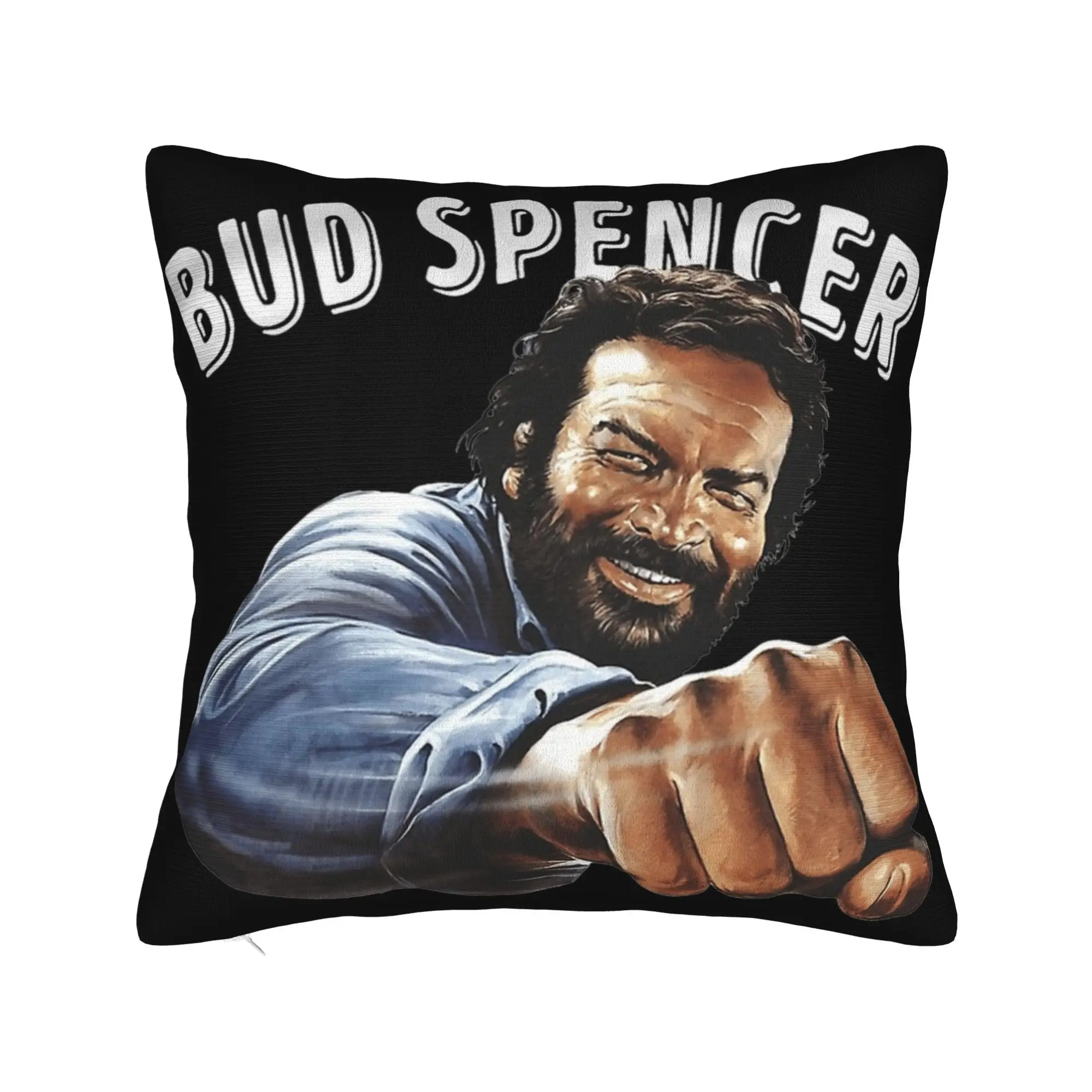 Bud Spencer Italian Actor Pillow Case  Square Pillow Cover Funny Cushion Cover For Sofa Bedroom Home Decor