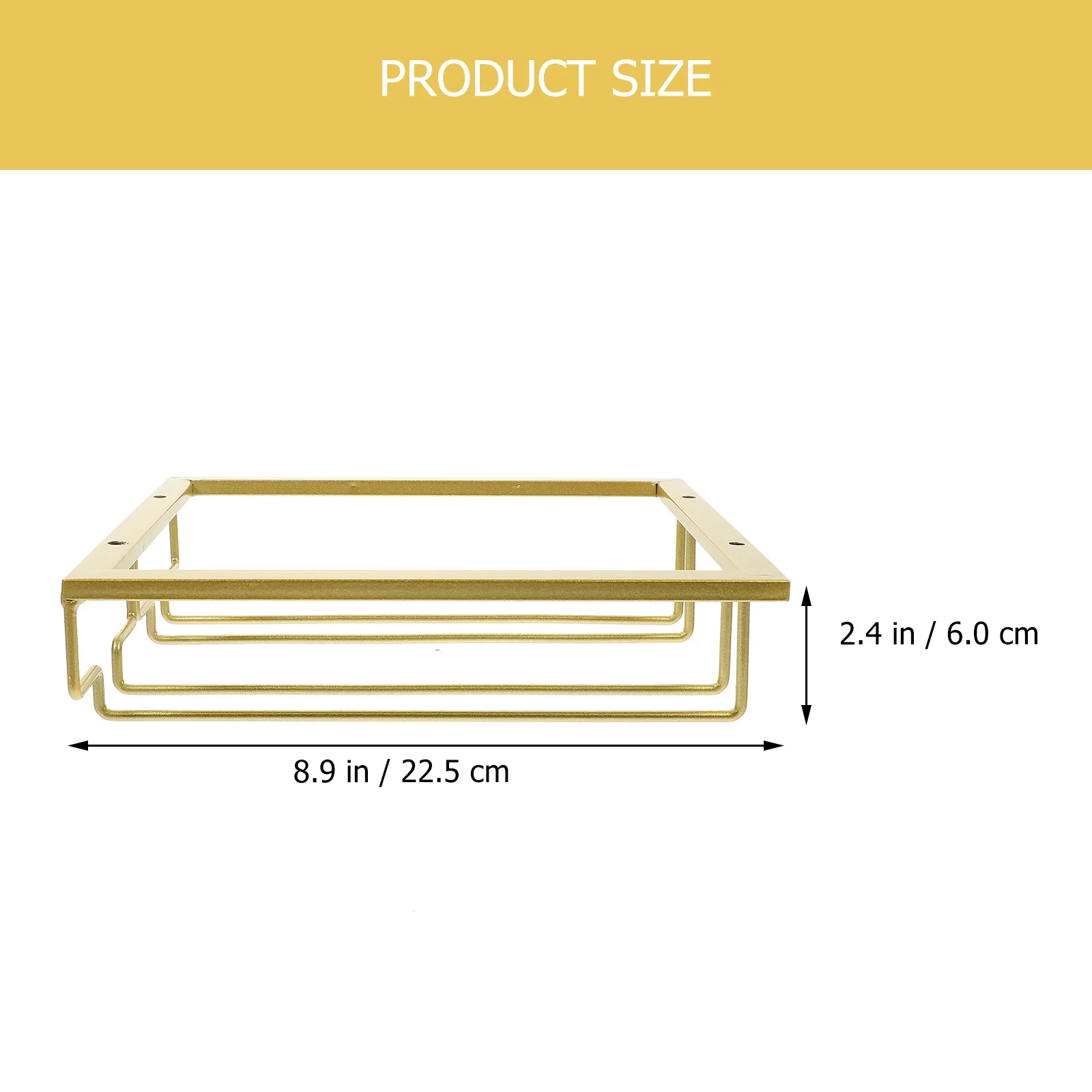 

Wine Glass Rack Strong Load Bearing Upside Down Wine Cup Holder Simple Installation Kitchen Cup Rack Iron Art Goblet Shelf