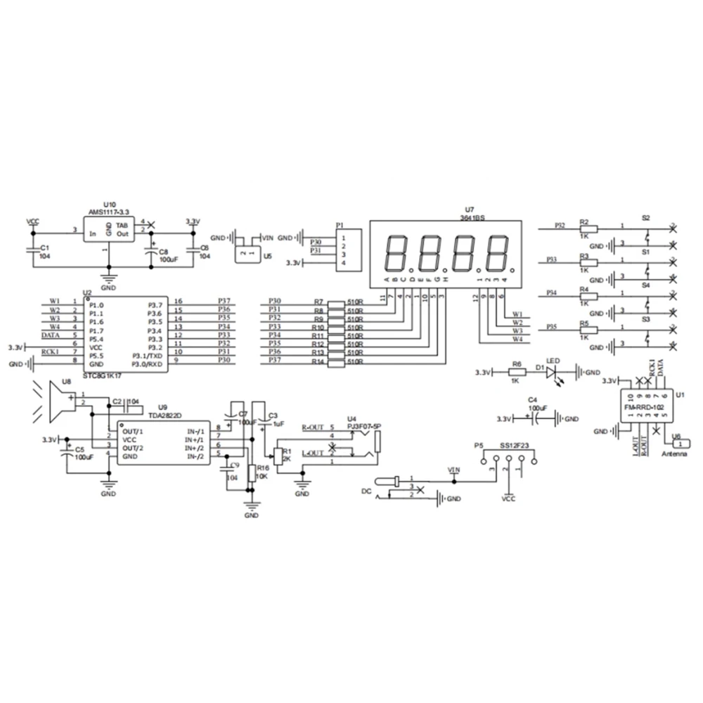 Upgraded FM Radio RDA5807 Diy Kit Electronic Adjustable 87-108MHz Display New Soldering Practice DIY Electronic Components Kit