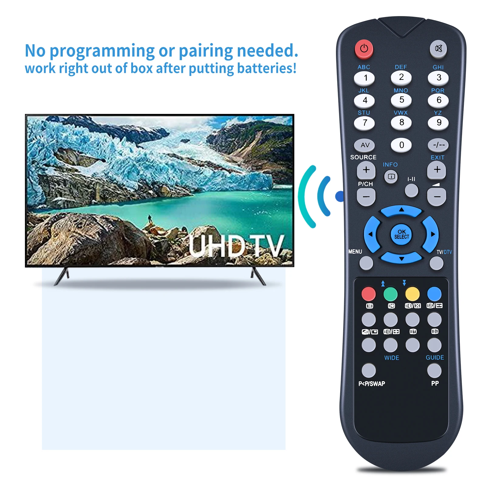 جهاز تحكم عن بعد لـ Techwood NATUS ، X832A ، 121AV ، GOODMANS ، LD4262D ، VESTEL ، حلول صوتية ، LCD26761HDF