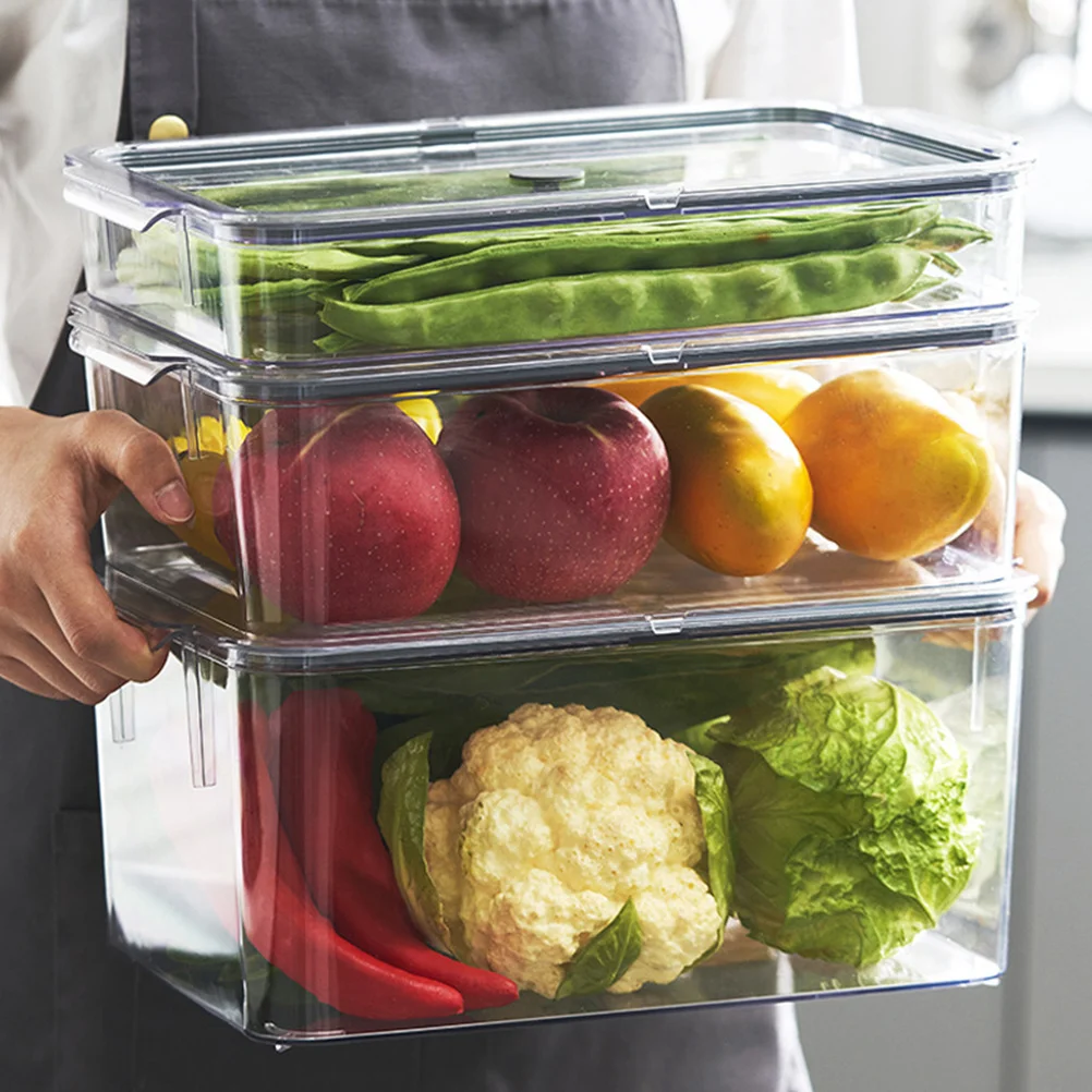 

Airtight Food Storage Containers Refrigerator Organizer Freezer Safe For Fruits Snacks Lunch Insulated Plastic Containers
