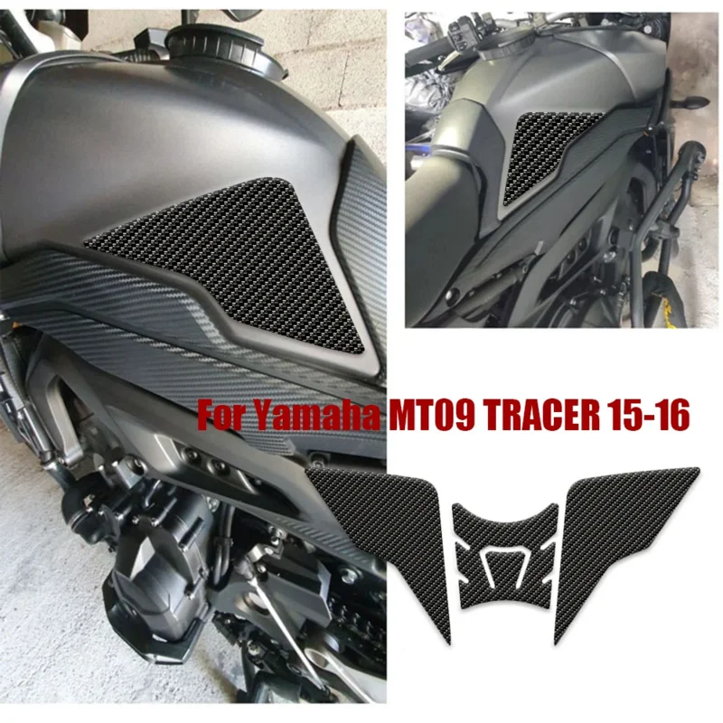 

Для Yamaha mt09 tracer 15-16mt-09 tracer fj09 FJ-09 настроить 2016 наклейки на мотоцикл противоскользящая накладка на топливный бак аксессуары для коленного сустава