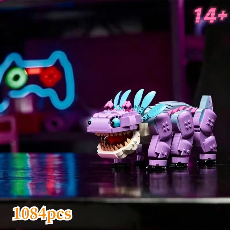 

Classic film 1084pcs 77077 Creative Series Puzzle Cute Strange Monster Klub Assembled Toy, Adult Building Blocks Birthday Gift