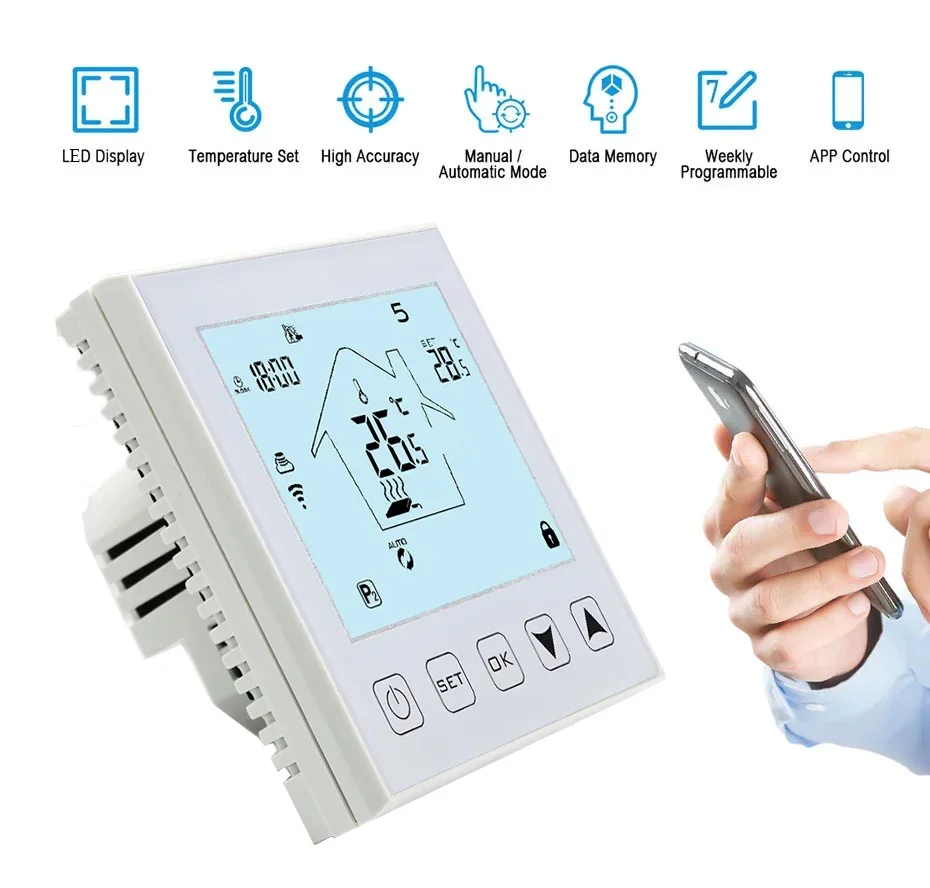 smart thermostat underfloor heating room thermostat  underfloor heating thermostat