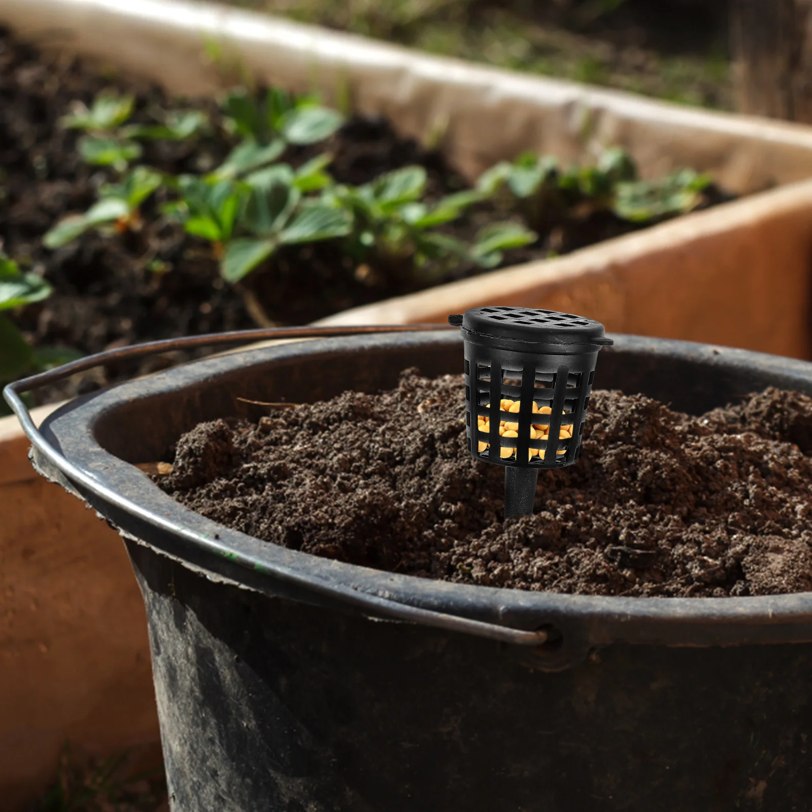 

Yardwe 50Pcs Fertilizer Basket for Bonsai Orchid Aquatic Plants Garden Planting with Cover