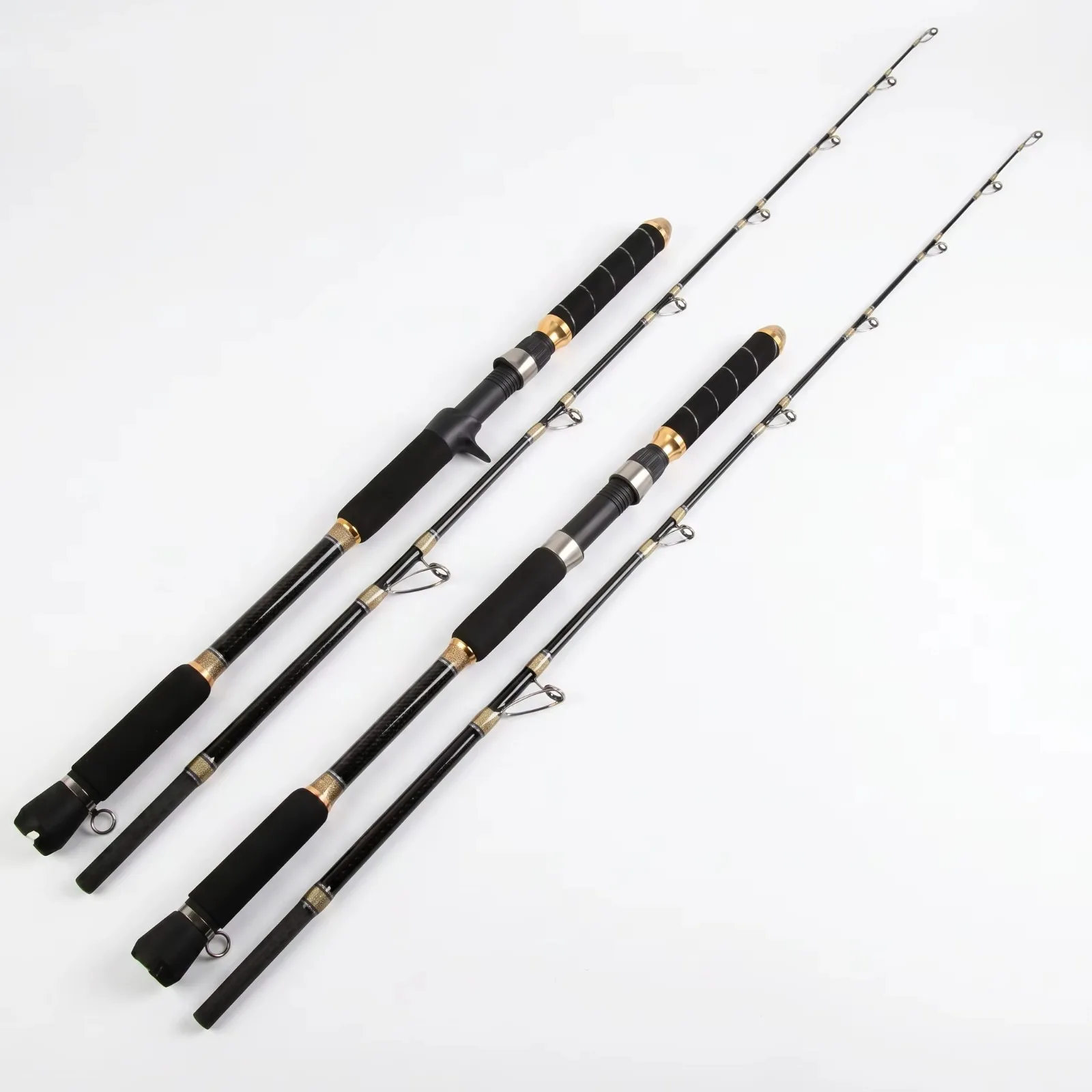 Goture Full Fuji Guide Jigging Boat Rod 1.8m Saltwater Offshore Fishing Pole Luminous Tip  250-3000g Force 38kg Heavy Jig Rod