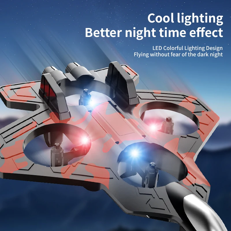 Zweefvliegtuig Vliegende helikopter RC Hobby Straalvliegtuig 2.4G Stunt Afstandsbediening Schuimvechter Vliegtuig Speelgoed met licht RC Schuimgevechtsvliegtuig