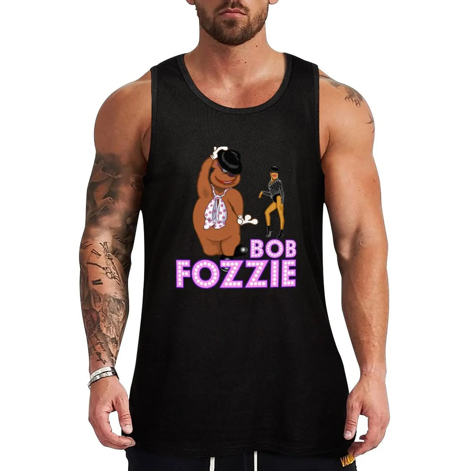 Bob Fozzie Tank Top anime t-shirts Vest male Men's summer t-shirt