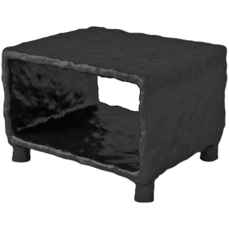 Bedside table: Modern minimalist small cement cabinet, bedroom bedside mini minimalist luxury storage cabinet