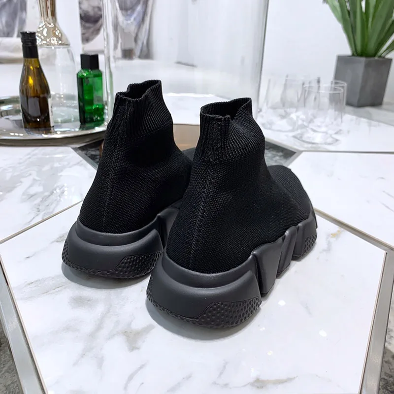 High Top Elastic Sock Shoes with Thick Soles & Elevated Inner Height, Trendy Couple Shoes, Casual & Versatile Sports Shoes Women