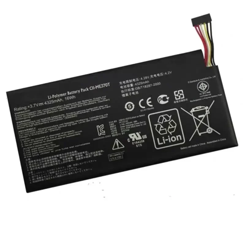 [New] C11-ME370T for ASUS ME3PNJ3 ME370T Google Nexus 7 3G WiFi Tablet Battery 3.7V 4325mAh Replacement Lithium Battery