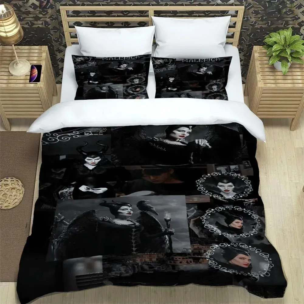 

Disney Villains Maleficent Ursula Evil Queen Bedding Set Duvet Cover Comforter Sets Double Comforte 100% Polyester 3-Piece Set