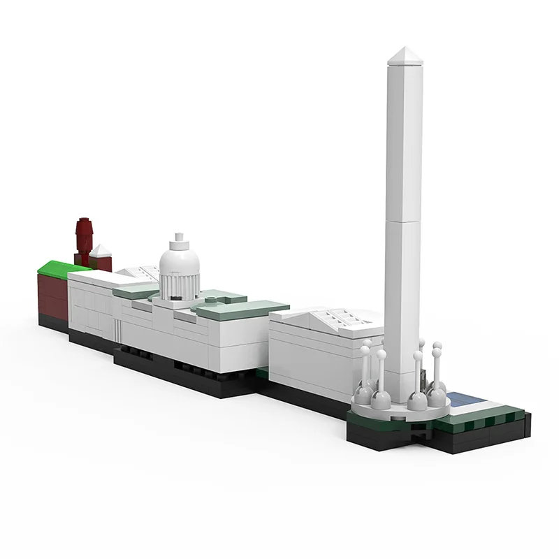 Washington DC Skyline MOC Building Blocks, Architettura dei monumenti Capitoli degli Stati Uniti, Modello fai da te per paesaggi urbani per collezionisti adulti