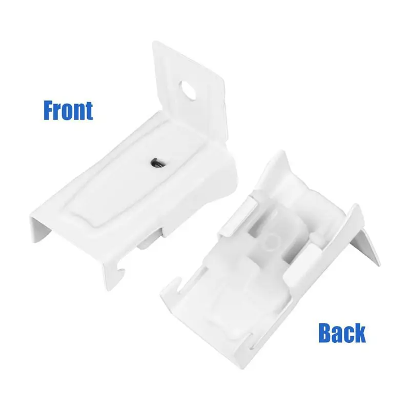 6pcs Ceiling Top Clamping Side Mounted Curtain Track Rail Accessories Windows Plastic Home Window Decor Curtain Accessory