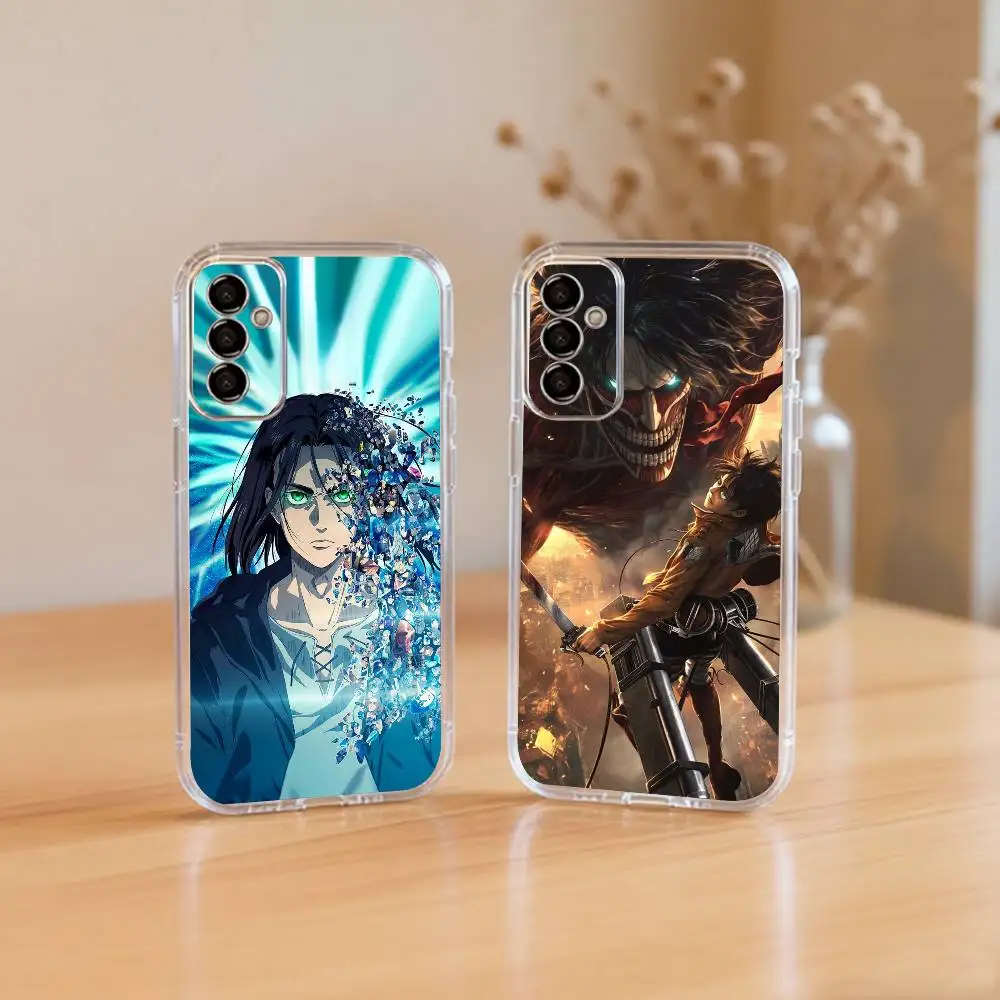Attack on Titan Eren Y-Yeager-EYs  Phone Case For SamsungA10,12,20,21S,30,31,40,50,51,52,70,71 Transparent Cover