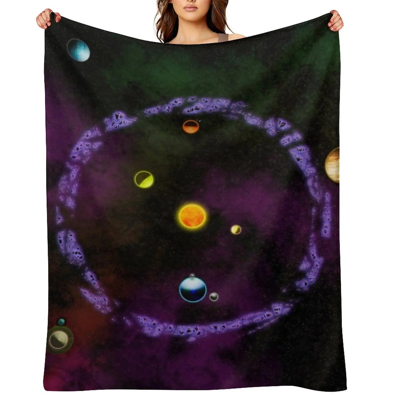 

You Are Here (Destiny 2 mapmaking project) Throw Blanket Luxury valentine gift ideas Fashion Sofas Decorative Sofa Blankets