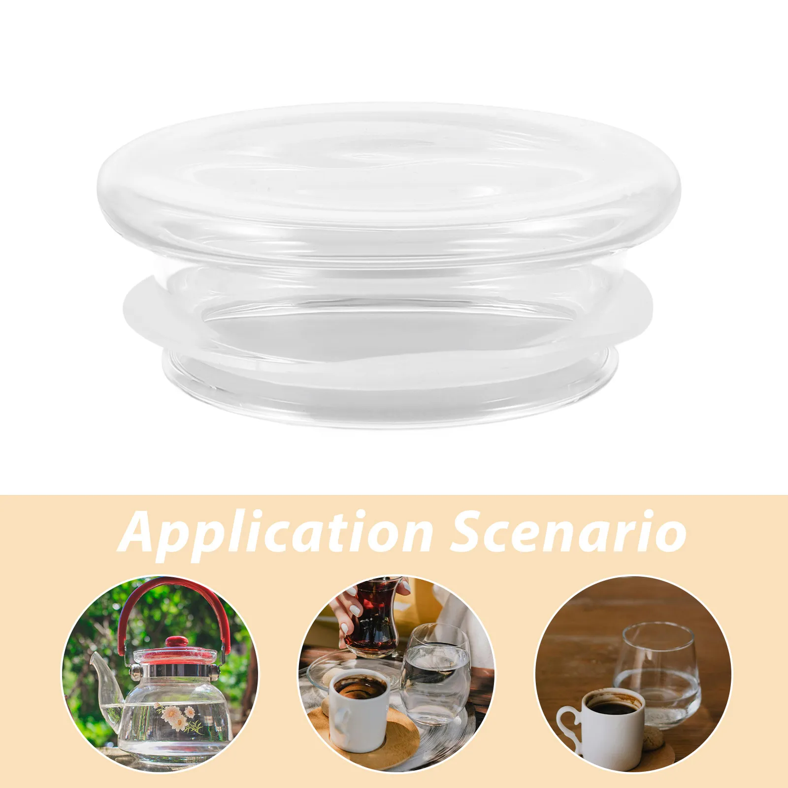 2pcs Universal Glass Lids for Water Pitchers, Teapots & Kettles – Insulated, Tight-Seal, Easy-Clean, Stylish Kitchen