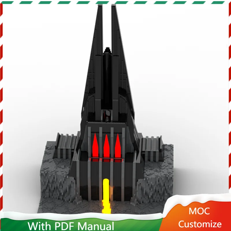 

10166 шт. Moc, средневековая роскошная крепость, строительный блок для сцены, обучающая сборка «сделай сам», детские игрушки, подарки-сюрпризы на день рождения