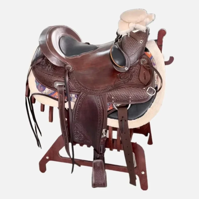 Saddle pad thickened harness Western-style sweat drawer pad heightened anti-hit back pad