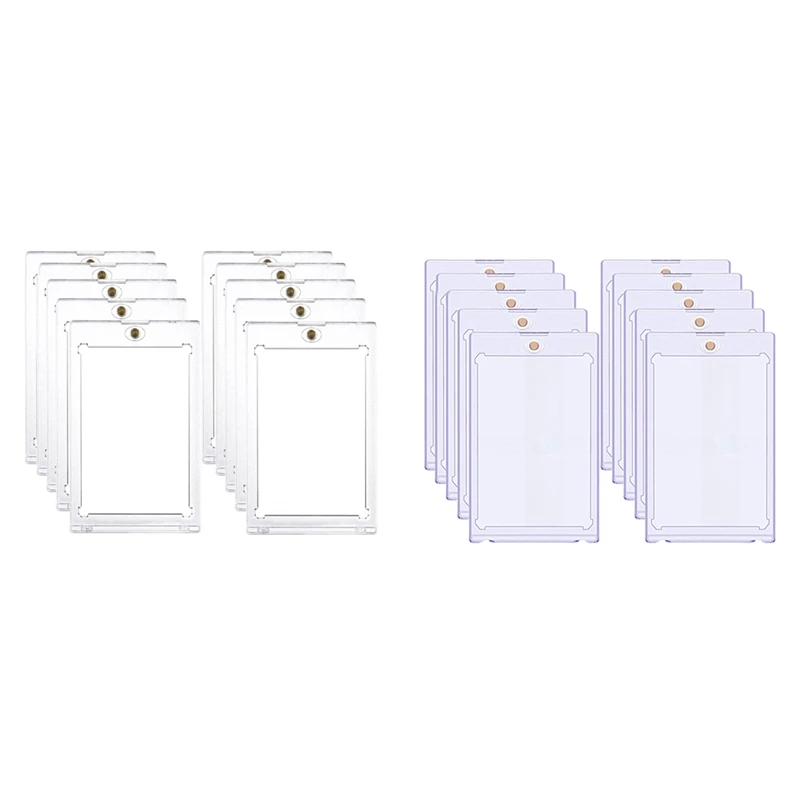 

10Pcs 35PT Hard Magnetic Card Holder For Idol Photo Cards Protector Sports Trading Card Toploaders Display Case