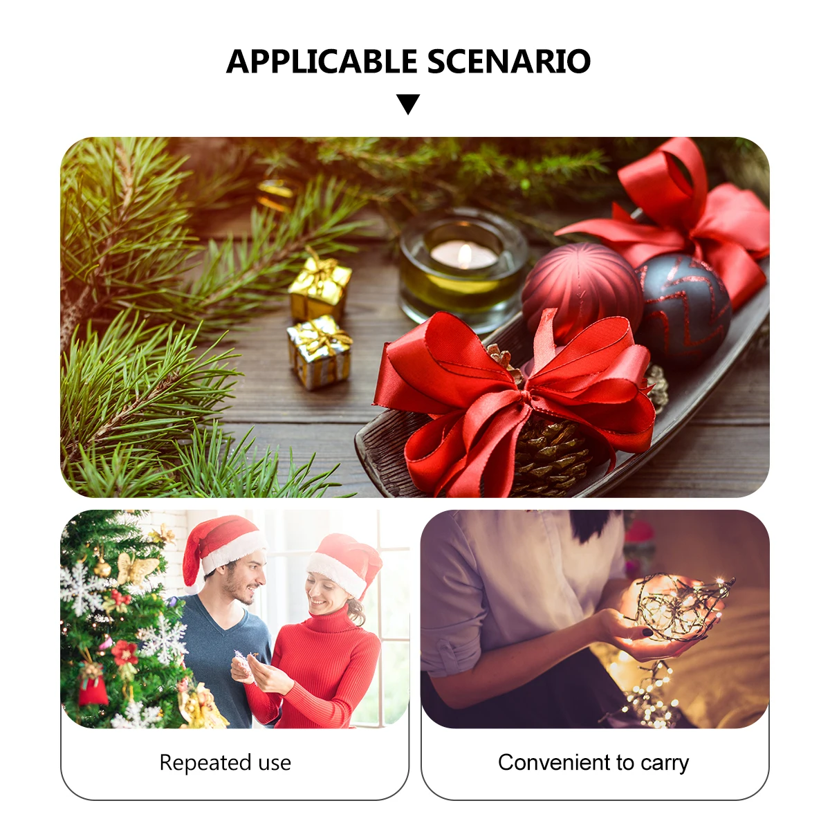 

10 Pcs Christmas Gauze Gift Bags Drawstring C y Present Wrapping Safe Durable Stylish Attractive Snacks