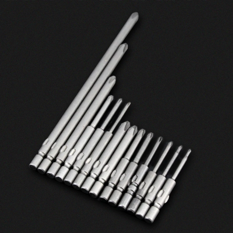 800 Alloy Steel Long Rounded Cross Head Screwdriver Bits 4mm PH00 PH0 PH1 PH2 Magnetic Screwdriver Bits