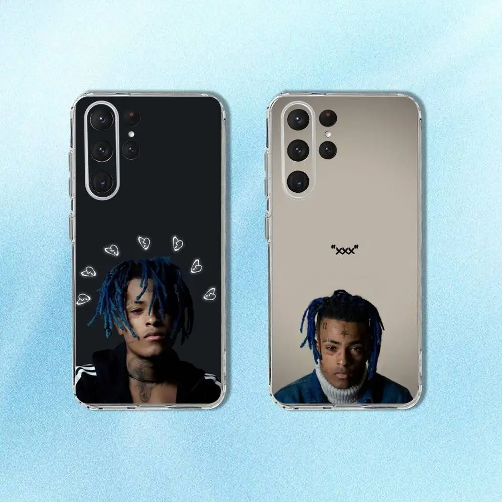 

Rapper X-XXXTentacion Phone Case For Samsung S24,30,21,22,23,20 FE,lite,PIus,Ultra,5G,Note,9,10 Transparent Cover